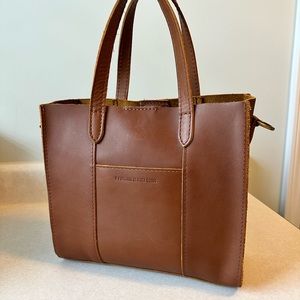 Portland Leather Honey Lola Crossbody Tote